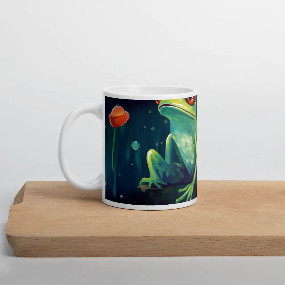 Playful Frogs in a Lush Pond | Mugs | Multiple Sizes & Colors