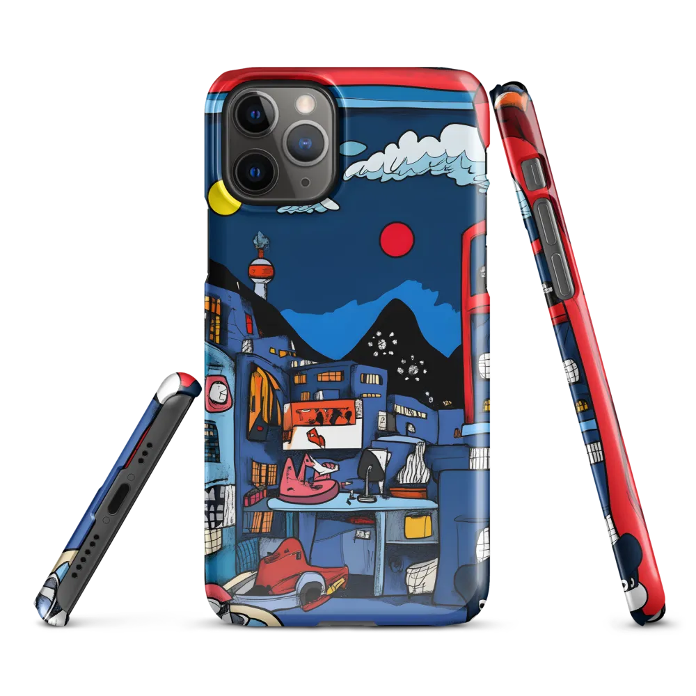 Whimsical Cityscape at Night