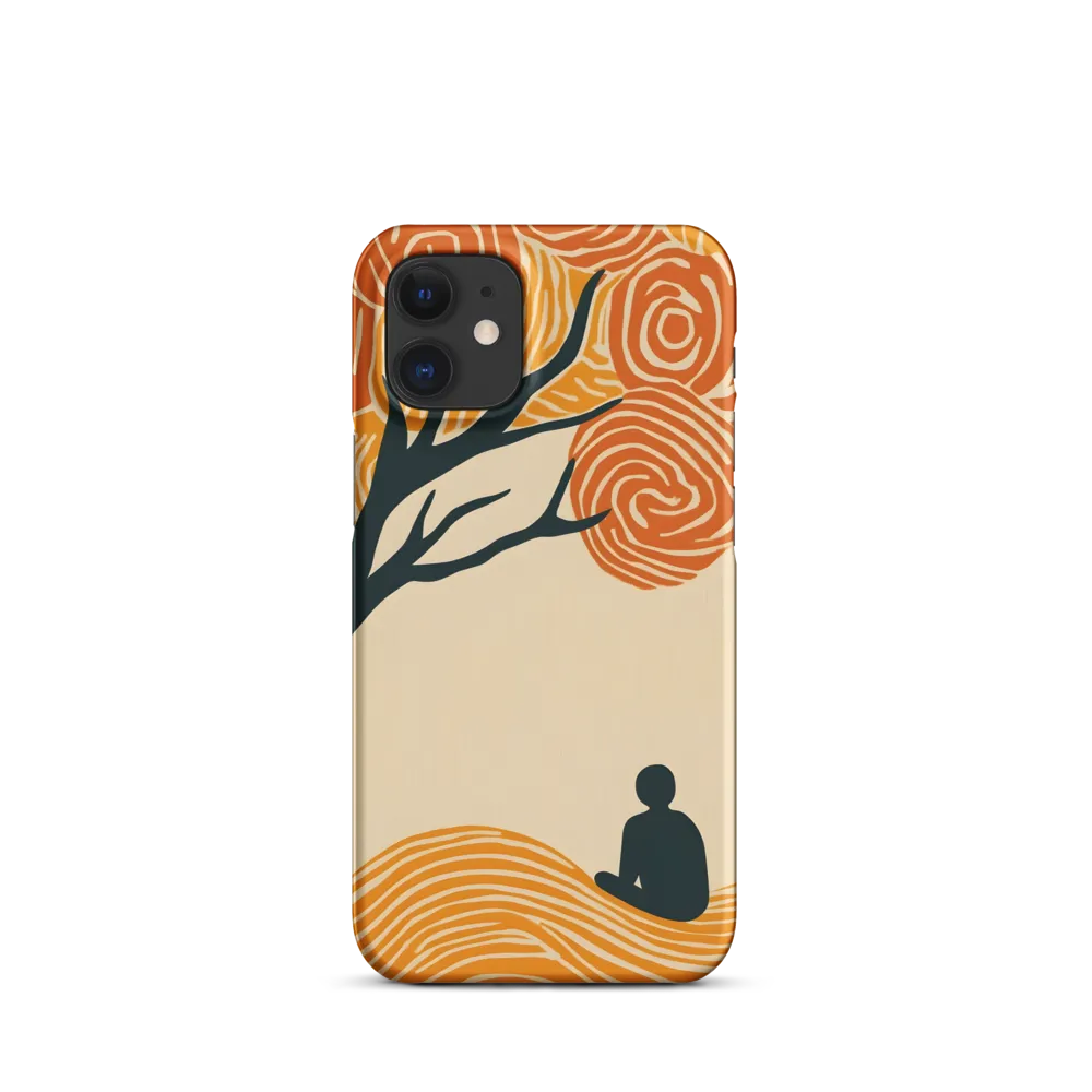 Silent Reflections under Swirling Leaves | Phone Case |  12 Mini | Snap Case | Matte