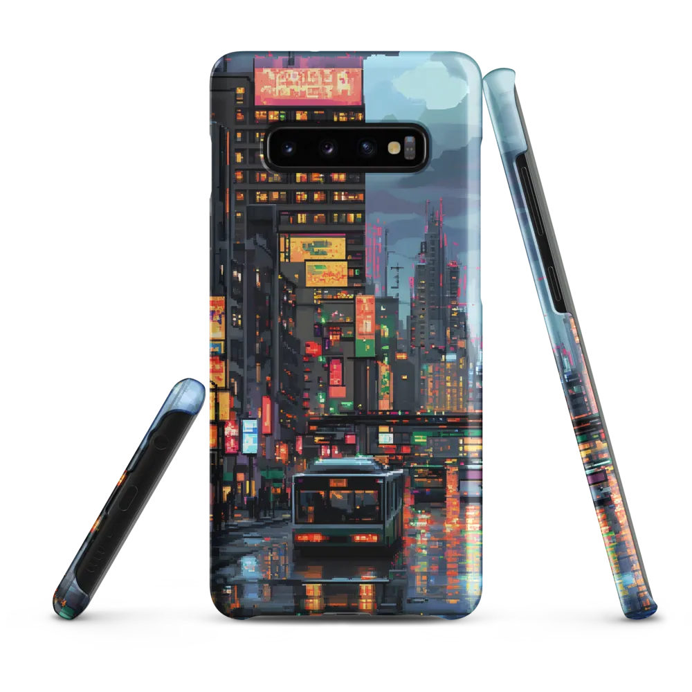 Neon Dreams: A Pixelated Urban Night