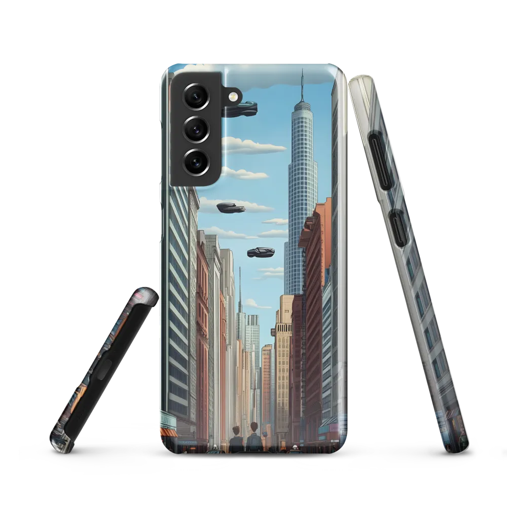 Futuristic Stroll through the Urban Skyline
