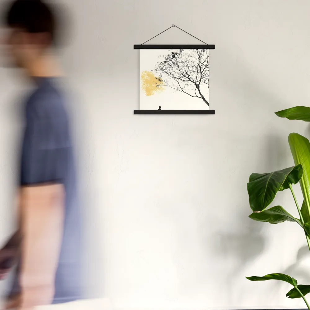 Whispers of Solitude | Poster With Black Wood Hanger | 14″×14″