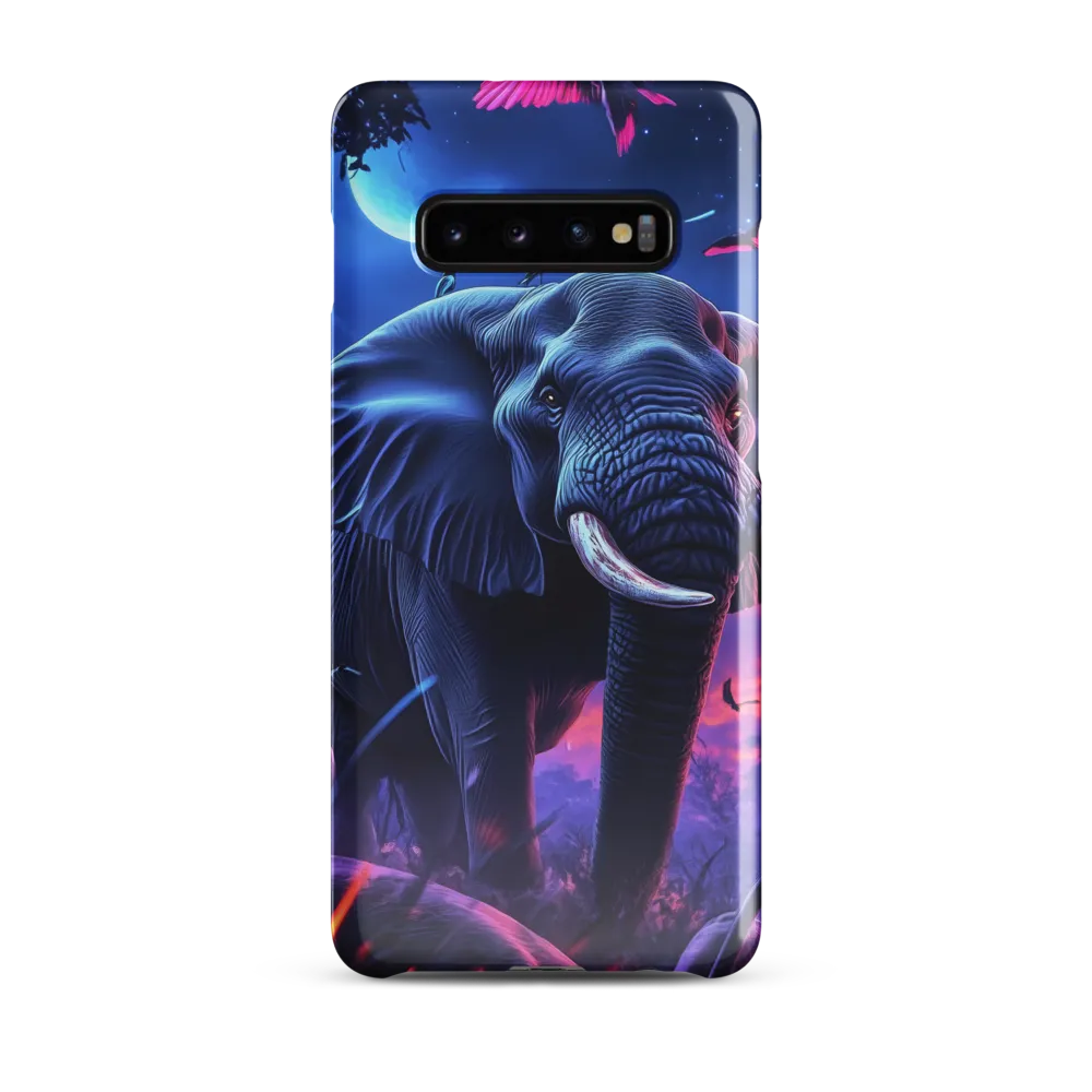 Ethereal Majesty: The Elephant of Twilight | Phone Case |  S10 Plus | Snap Case | Glossy