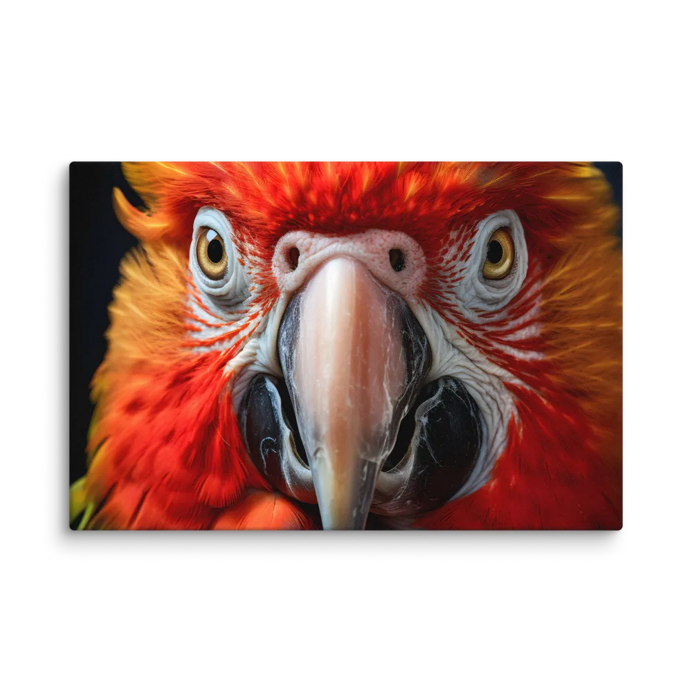 The Fiery Gaze of the Parrot | Canvas | 20″×30″