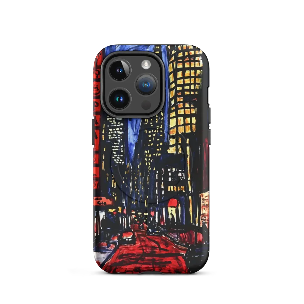 Midnight Avenue in Red and Blue