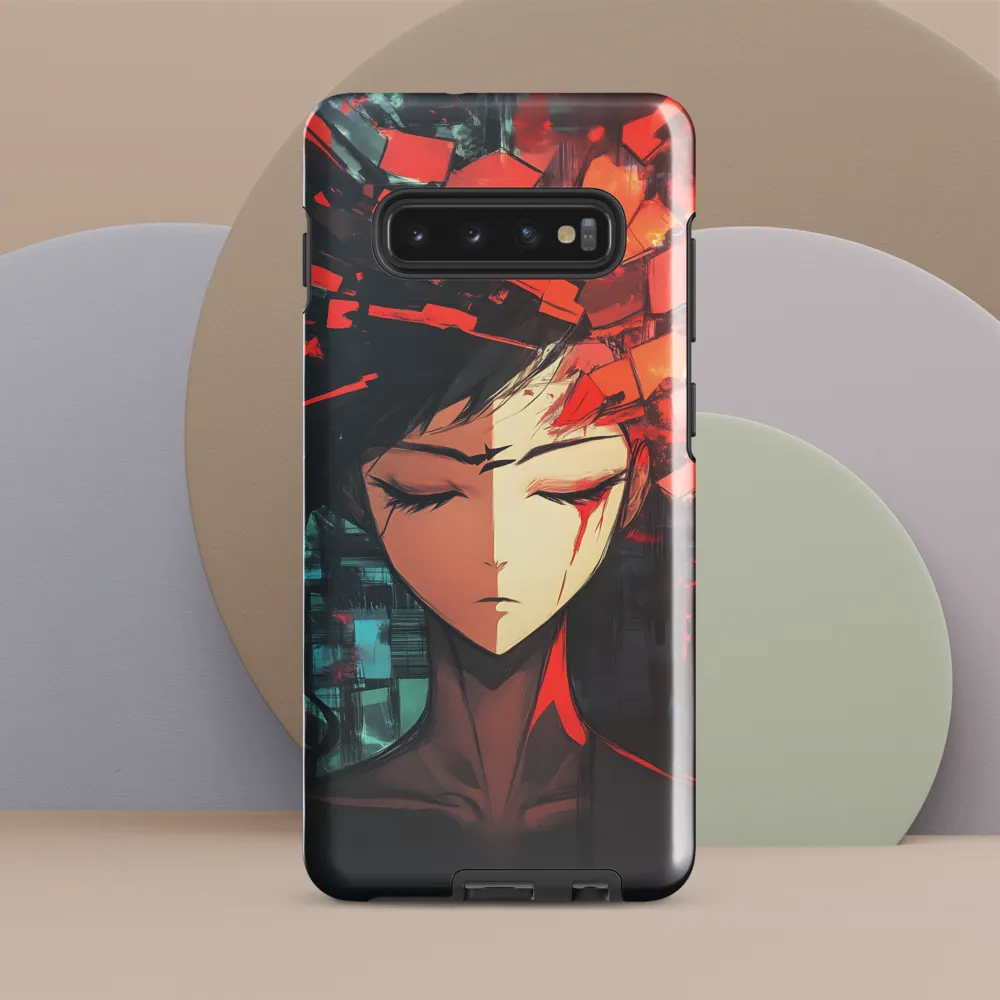 Fragmented Mind: The Silent Struggle | Phone Case |  S10 Plus | Tough Case | Glossy