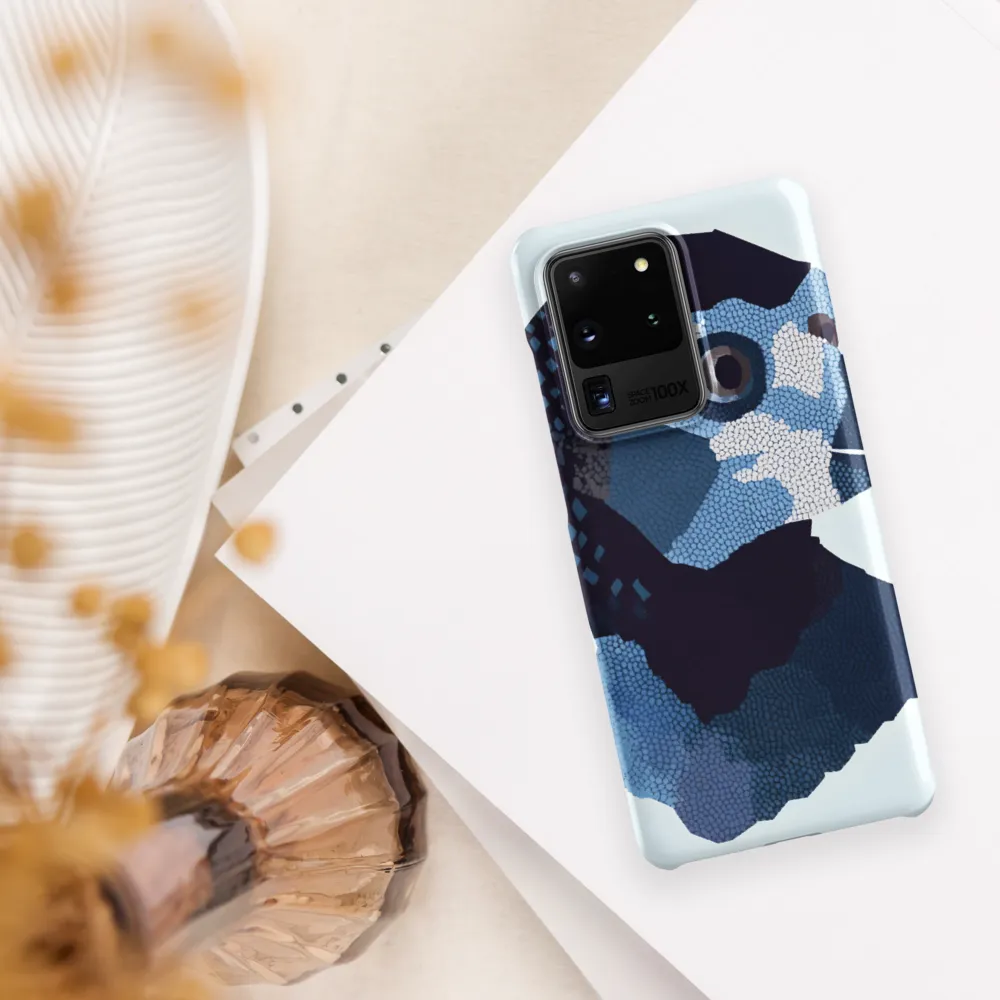Abstract Avian Portrait in Blue