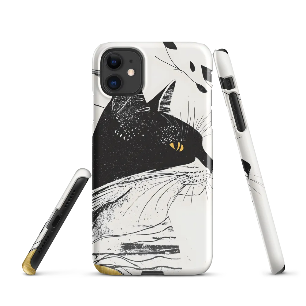 Whiskered Elegance: A Minimalist Cat Profile