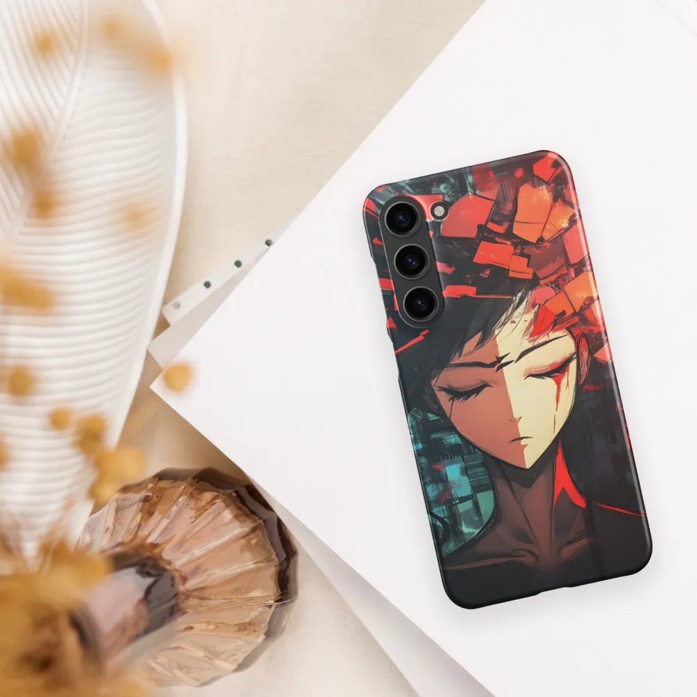 Fragmented Mind: The Silent Struggle | Phone Case |  S23 Plus | Snap Case | Matte