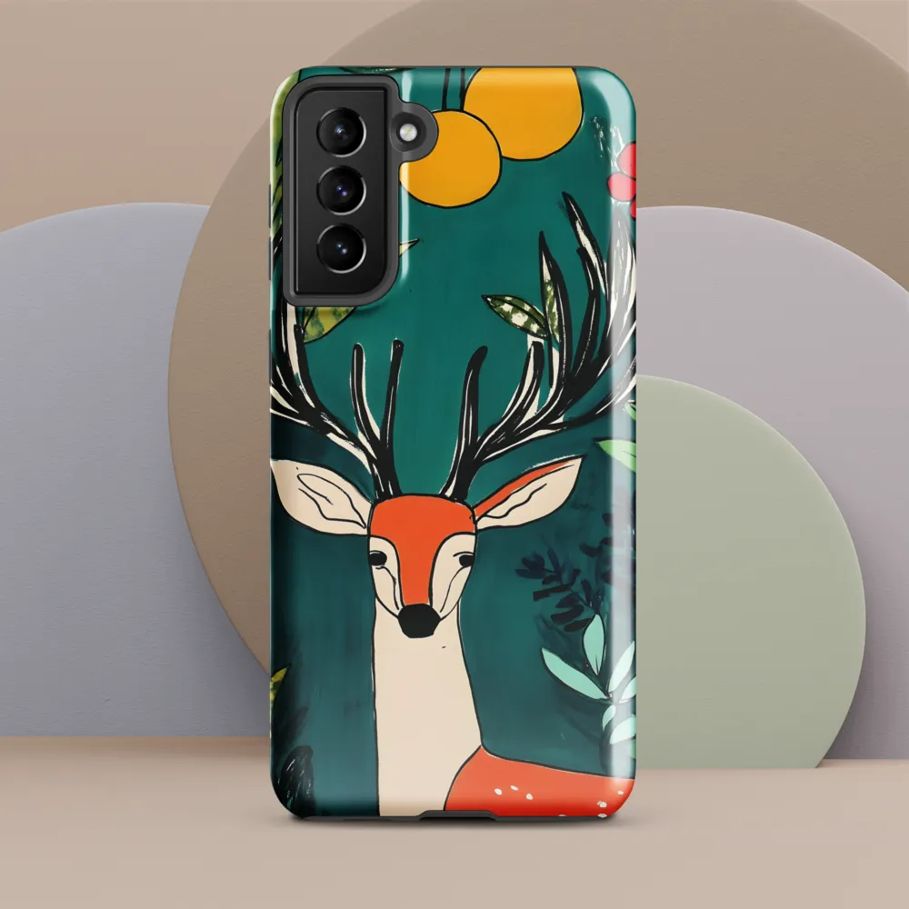 Nature's Embrace: The Majestic Deer | Phone Case |  S21 Plus | Tough Case | Glossy