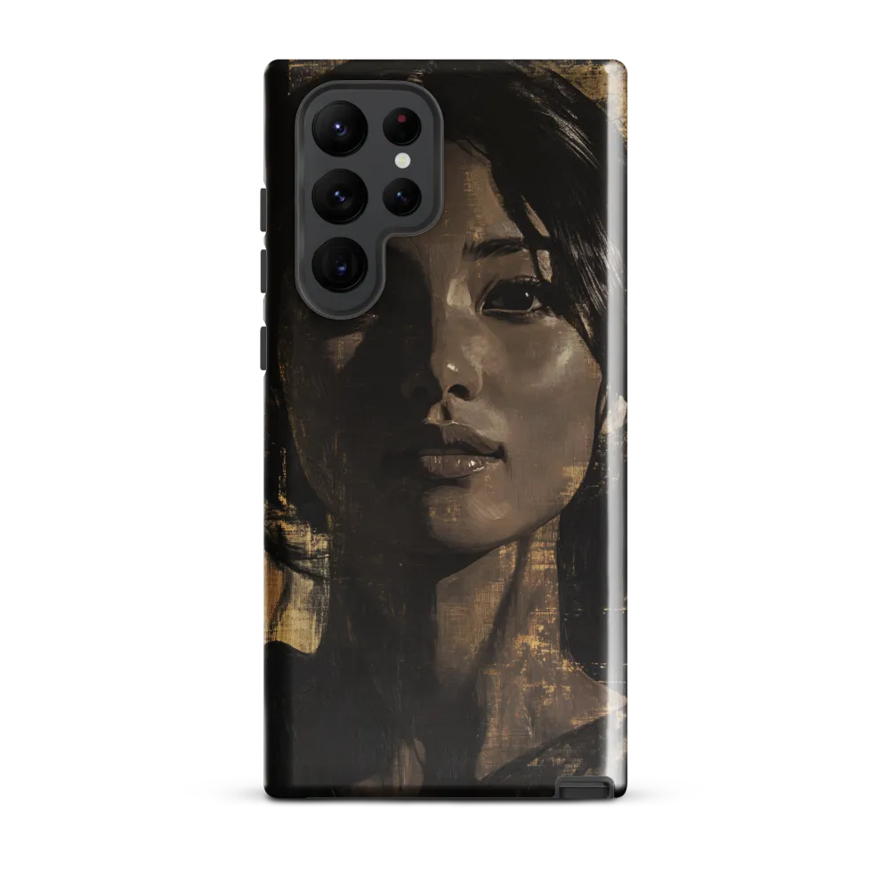 Golden Gaze: A Contemporary Portrait