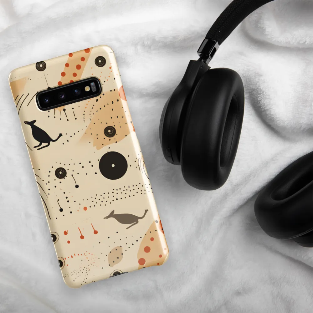 Playful Patterns in Earth Tones | Phone Case |  S10 Plus | Snap Case | Glossy