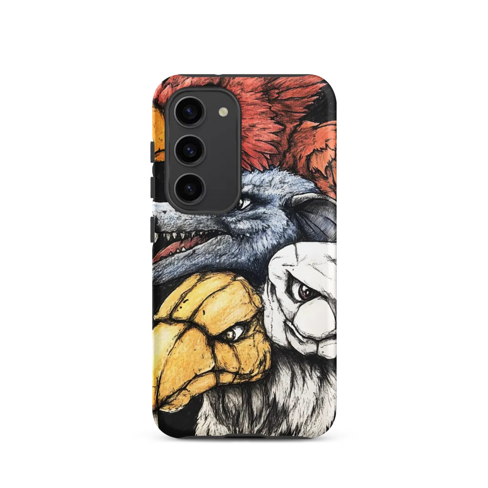 Mythical Beasts in Harmony | Phone Case |  S23 | Tough Case | Matte