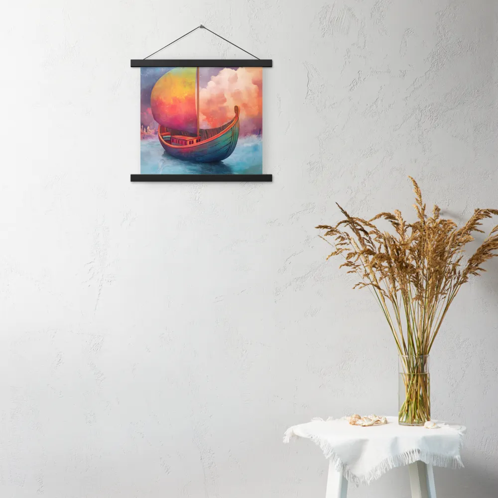 Dream Voyager | Poster With Black Wood Hanger | 14″×14″