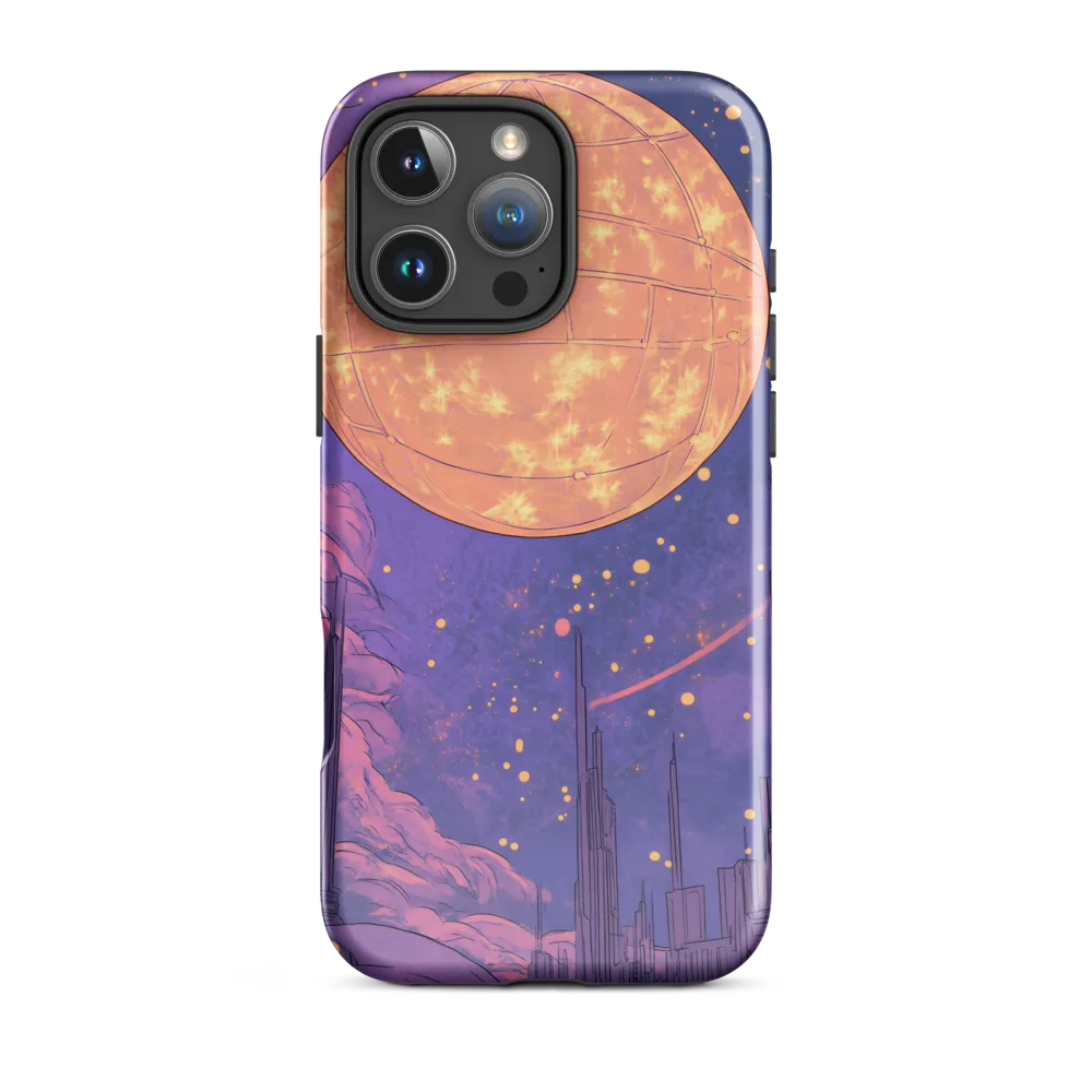 Celestial Cityscape: A Dance of Colors