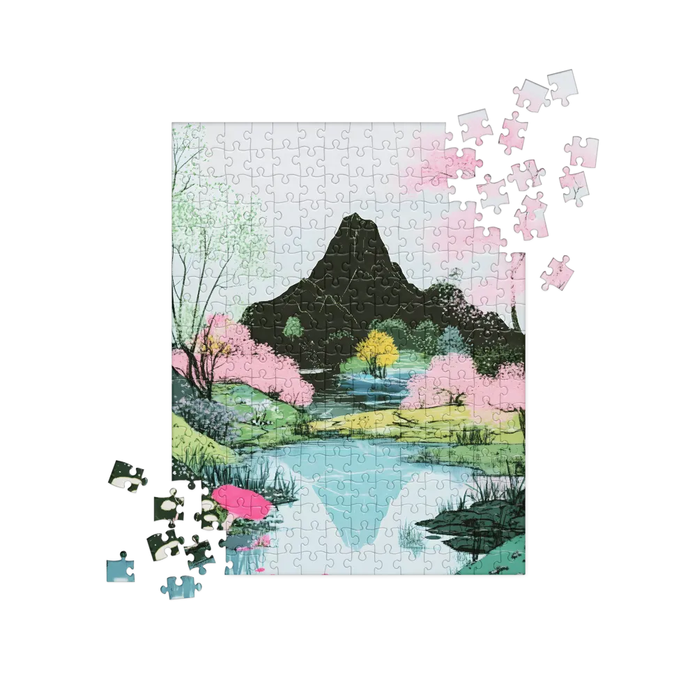 Tranquil Reflections: A Serene Landscape | Jigsaw Puzzle | 252 pieces