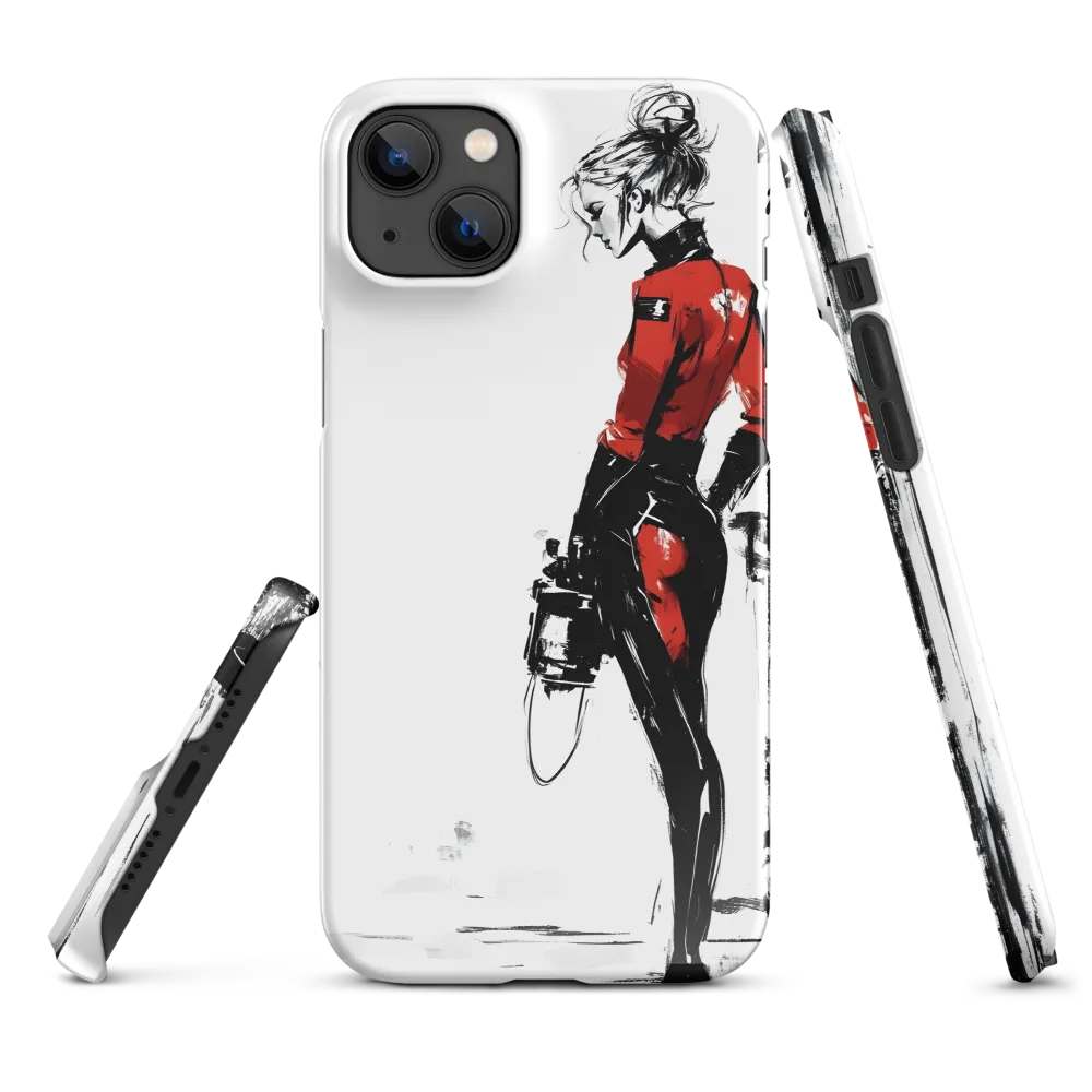 The Edgy Elegance | Phone Case |  14 Plus | Snap Case | Glossy