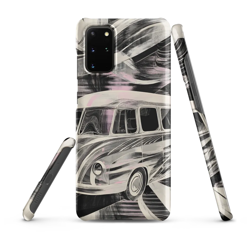 Motion in Monochrome: A Vintage Journey | Phone Case |  S20 Plus | Snap Case | Matte