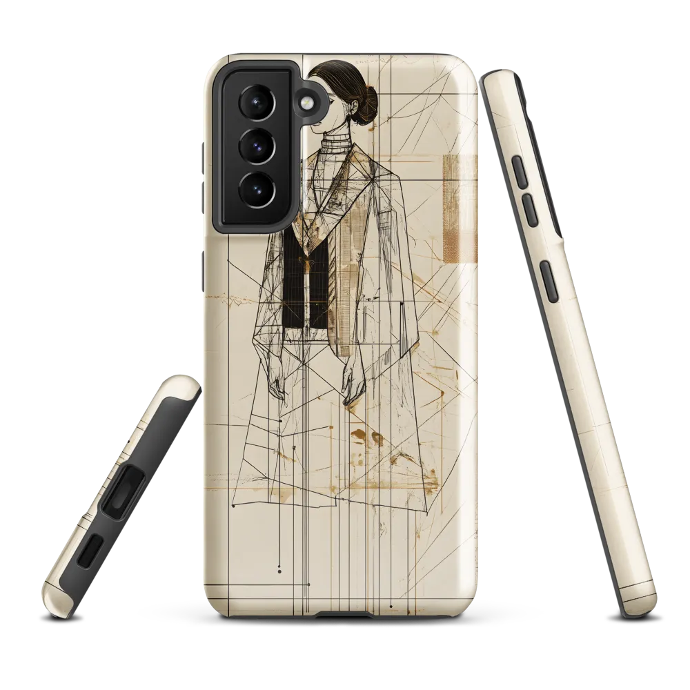Elegance in Lines | Phone Case |  S21 Plus | Tough Case | Glossy