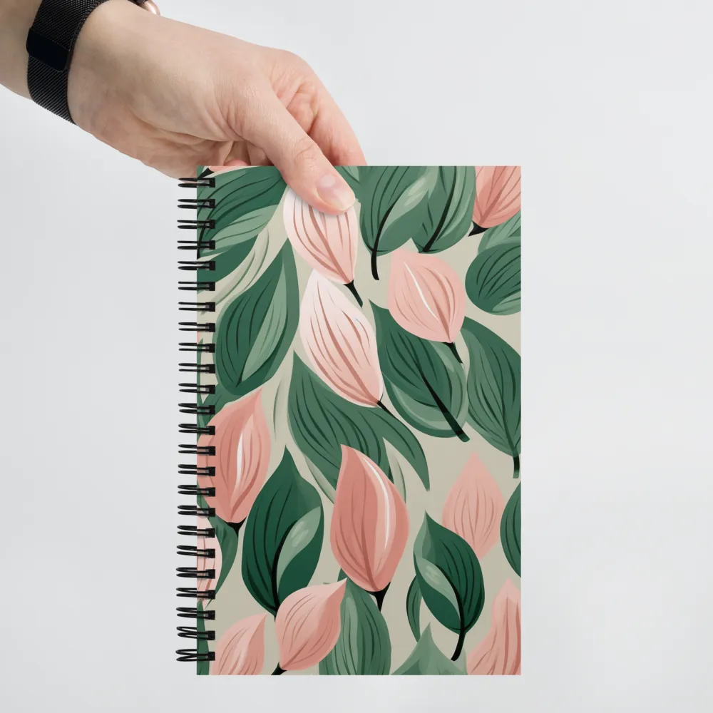 Floral Symphony in Modern Hues | Spiral Notebook