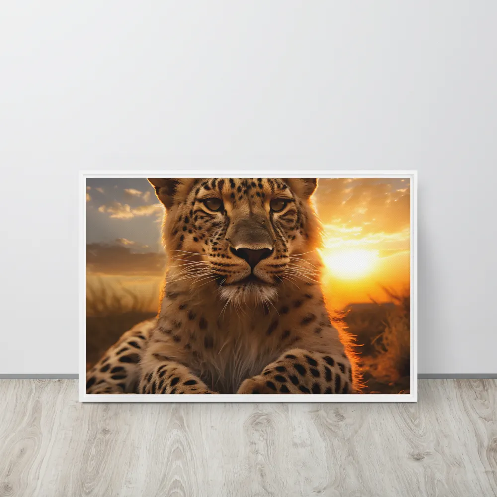 Regal Presence: The Leopard at Sunset