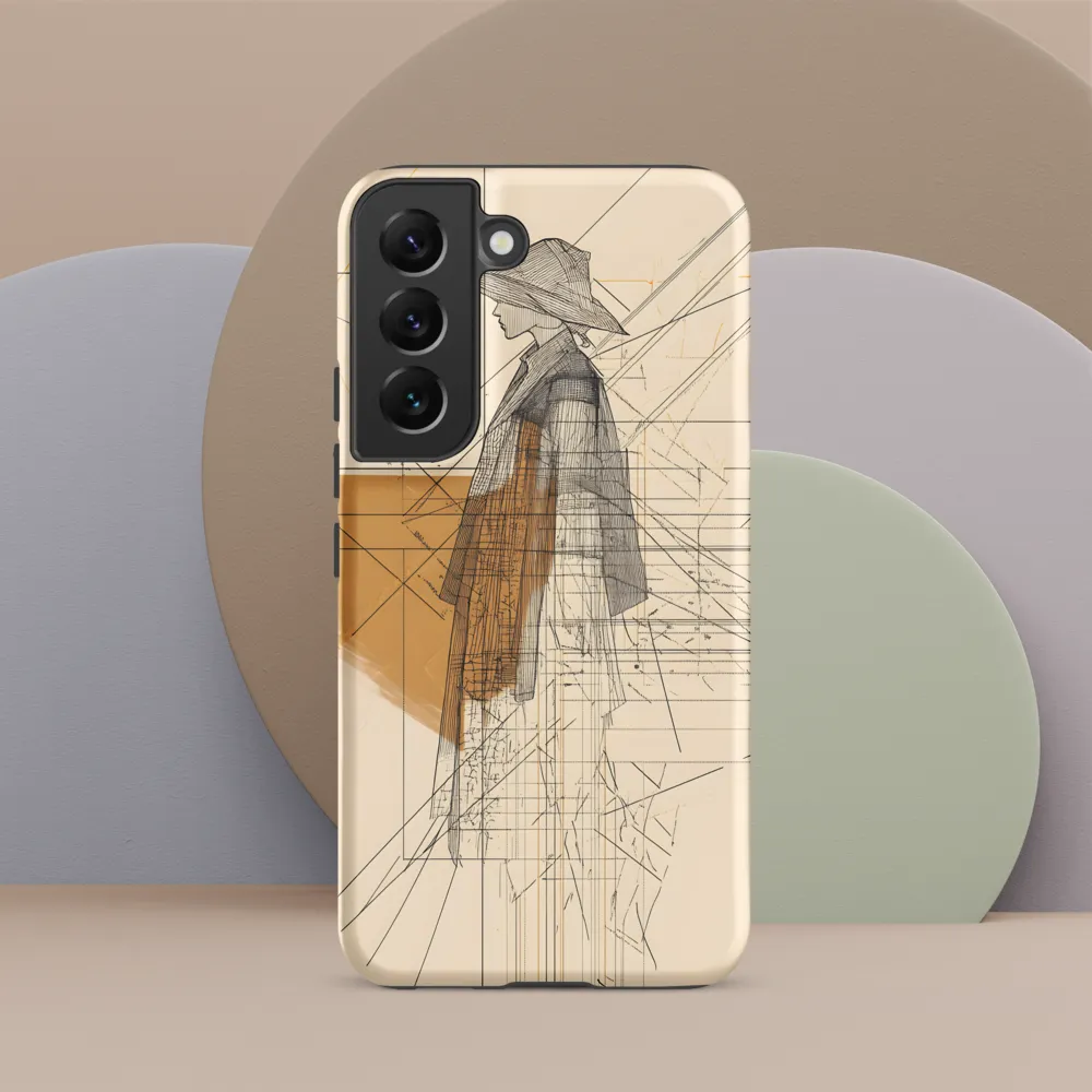 Abstract Profile: A Minimalist Exploration | Phone Case |  S22 | Tough Case | Matte