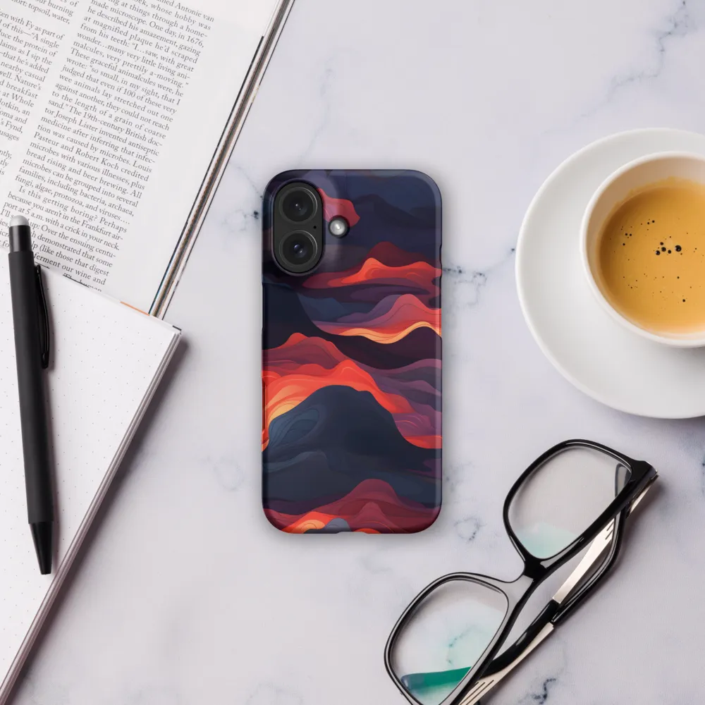 Ethereal Waves of Color | Phone Case |  16 | Snap Case | Matte