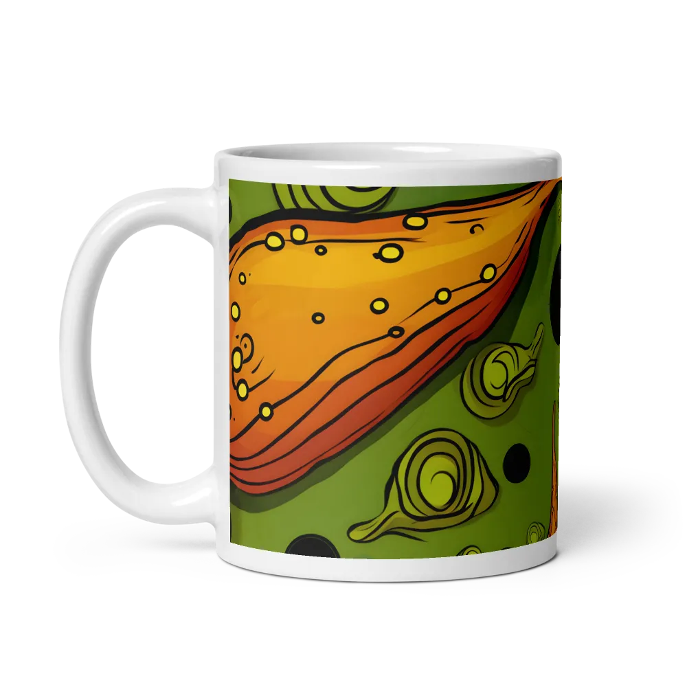 Whimsical Organic Patterns | Mug with White inside | 11 oz