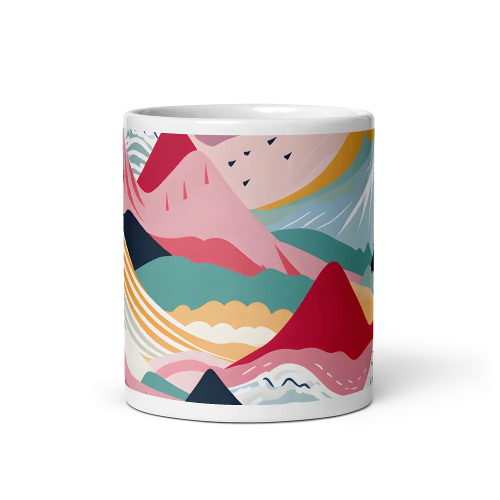 Harmonious Mountain Waves | Mug with White inside | 11 oz