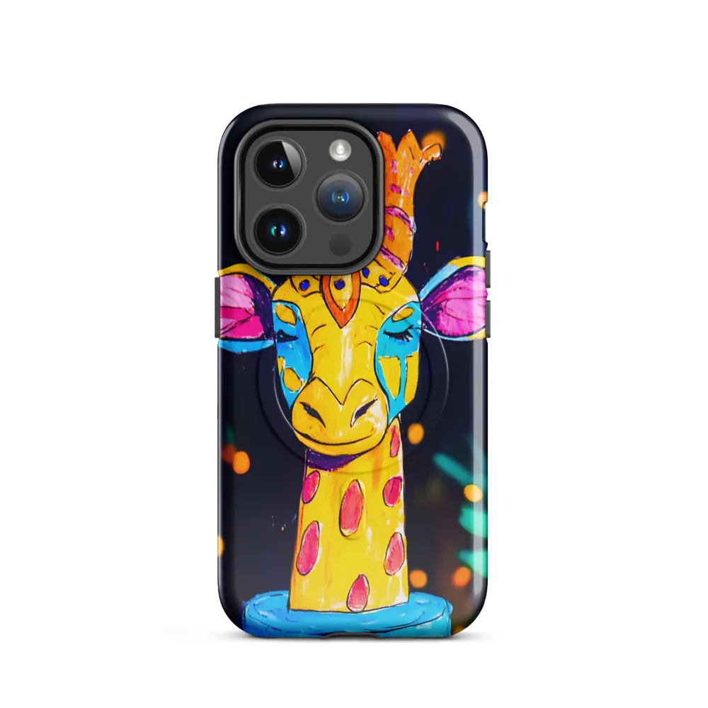 Whimsical Giraffe in Vibrant Colors
