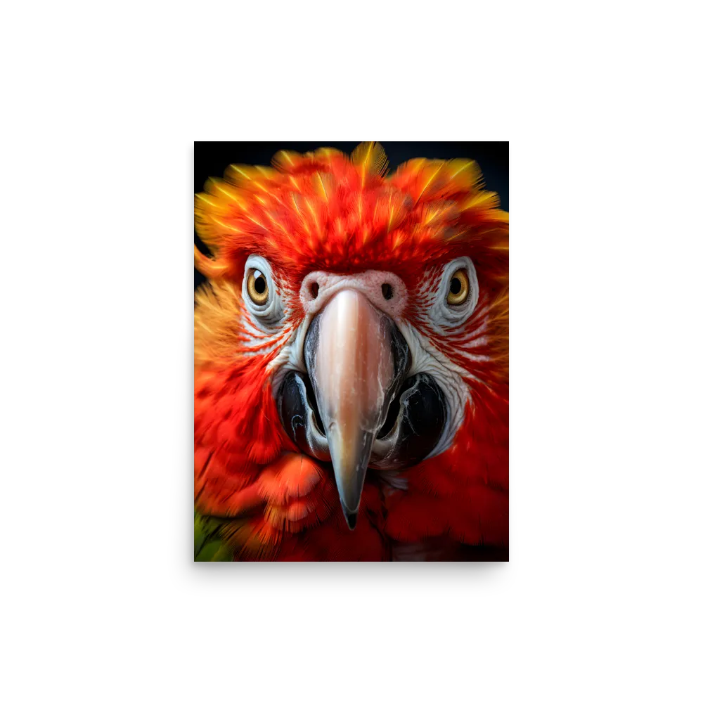 The Fiery Gaze of the Parrot