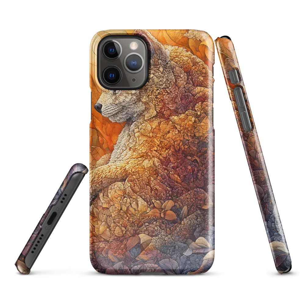 Amber Sentinel — Fox in a Floral Tapestry