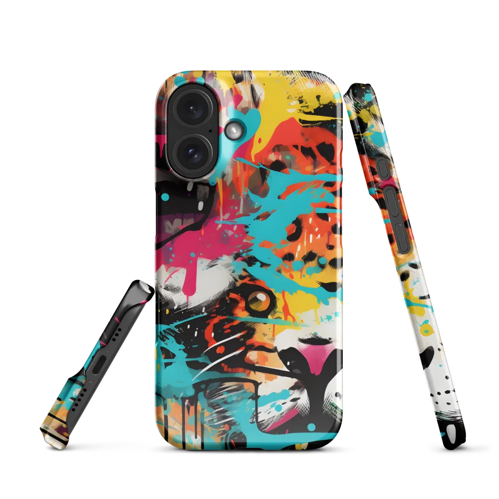 Fierce Fusion: Tiger and Lion in Graffiti | Phone Case |  16 | Snap Case | Glossy