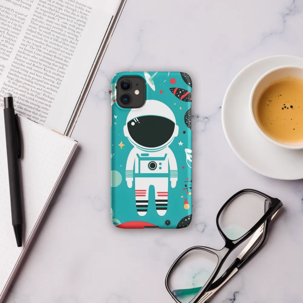 Whimsical Astronaut in Cosmic Wonderland
