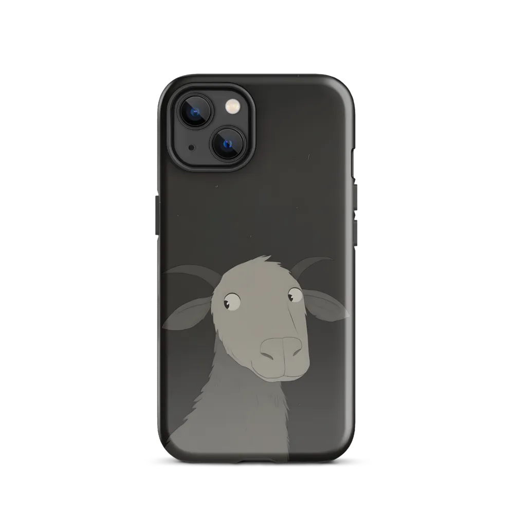 Whimsical Goat in Darkness