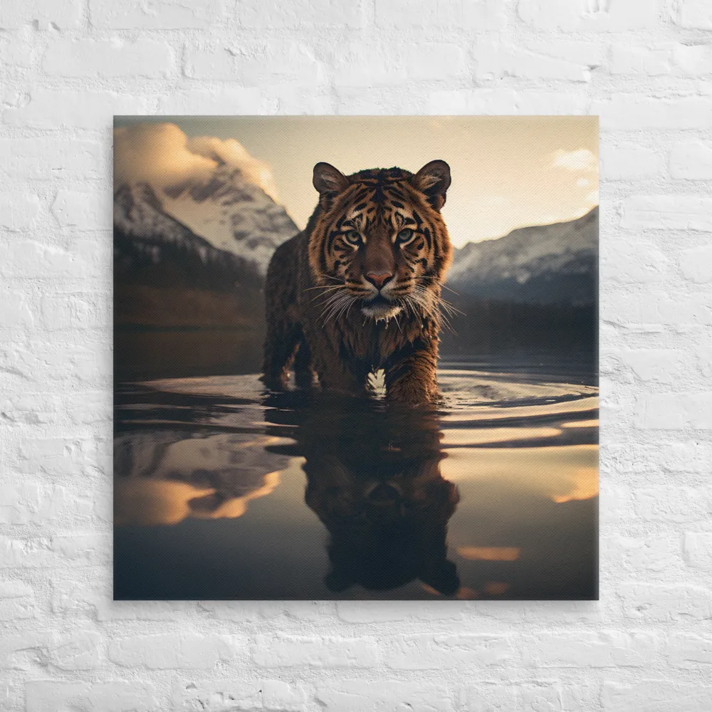 Majestic Reflection: The Tiger's Domain