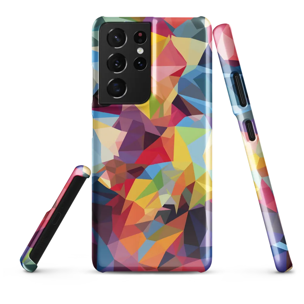 Playful Geometry: The Bear's Face | Phone Case |  S21 Ultra | Snap Case | Glossy