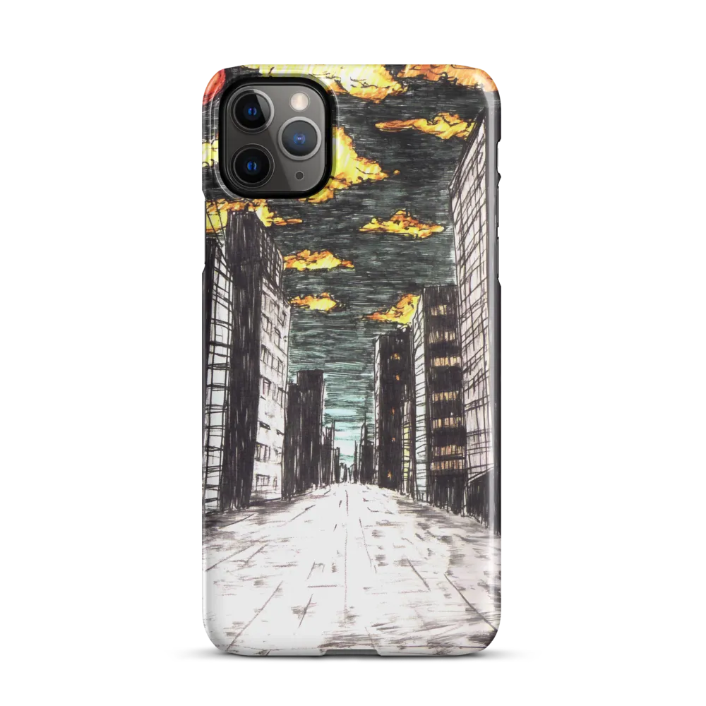 Eclipsed Cityscape | Phone Case |  11 Pro Max | Snap Case | Glossy