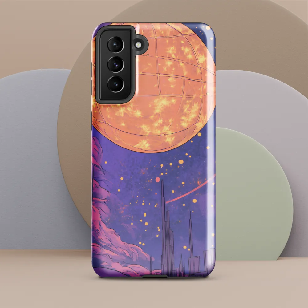 Celestial Cityscape: A Dance of Colors