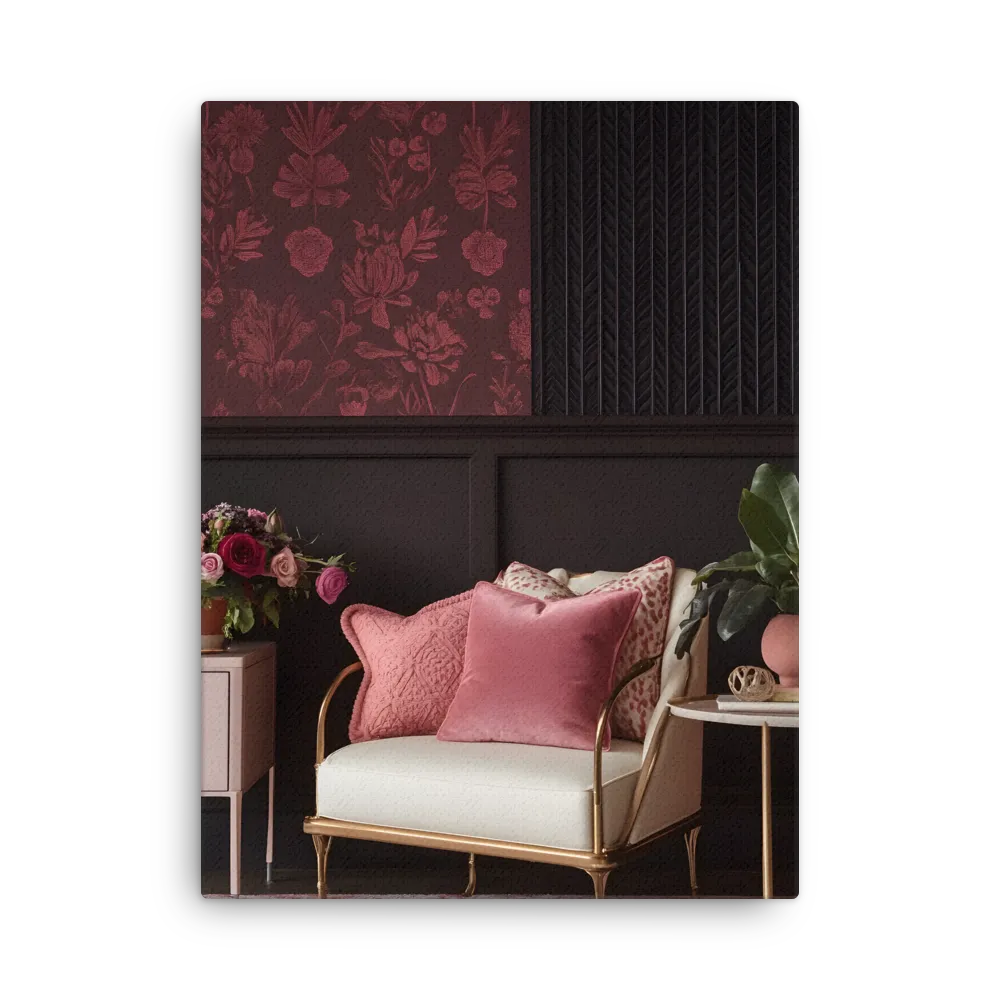 Elegance in Contrast: A Modern Interior Design | Thin Canvas | 24″×32″
