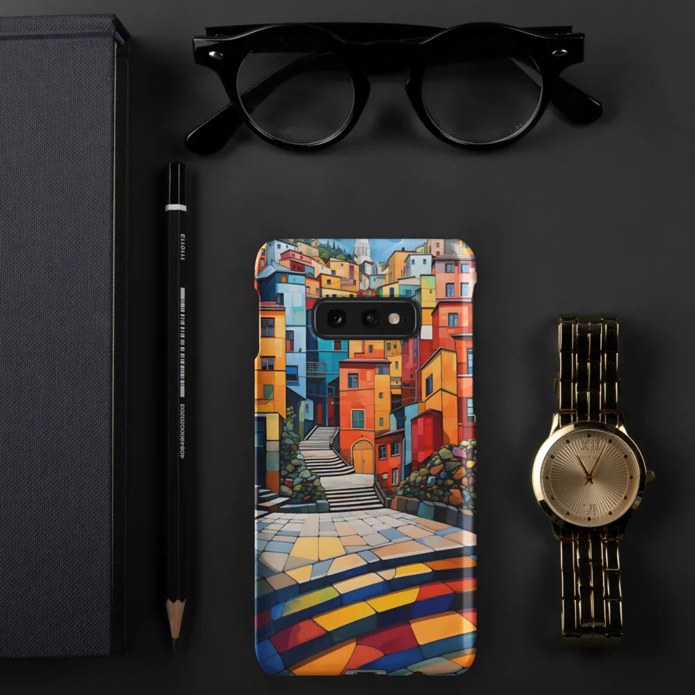 Vibrant Village: A Cubist Journey