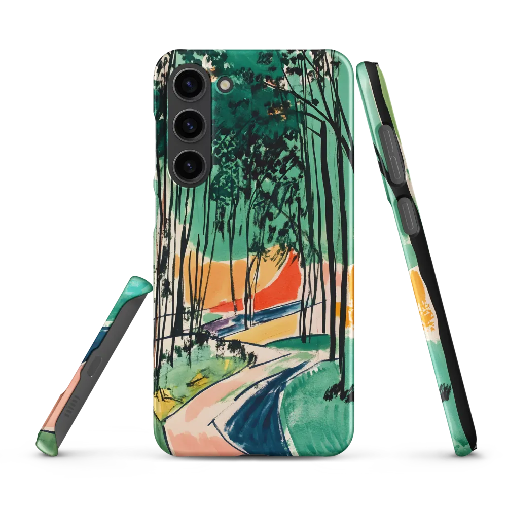 Winding Path Through the Forest | Phone Case |  S23 Plus | Snap Case | Matte