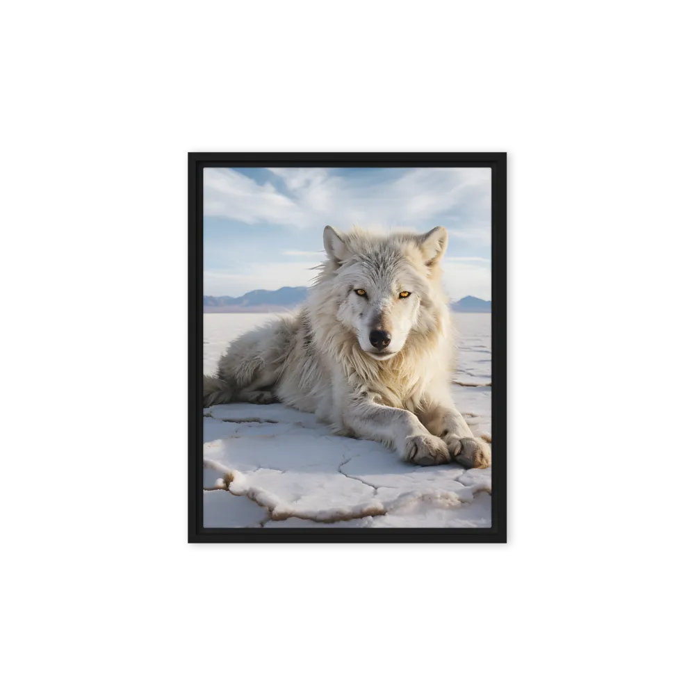 Guardian of the Salt Flats | Canvas with Black Frame | 8″×10″