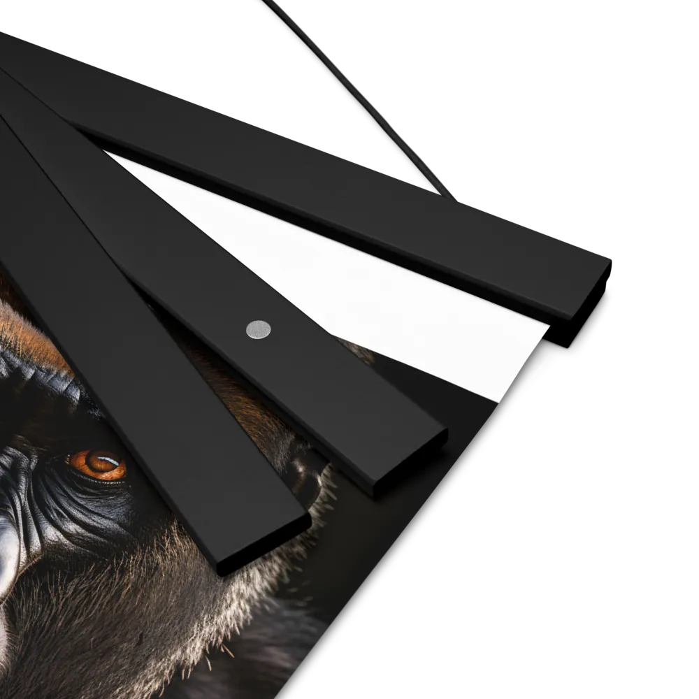 Majestic Gaze | Poster With Black Wood Hanger | 8″×10″