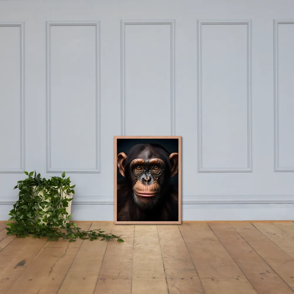 Whispers of Curiosity | Poster with Red oak Frame | 18″×24″