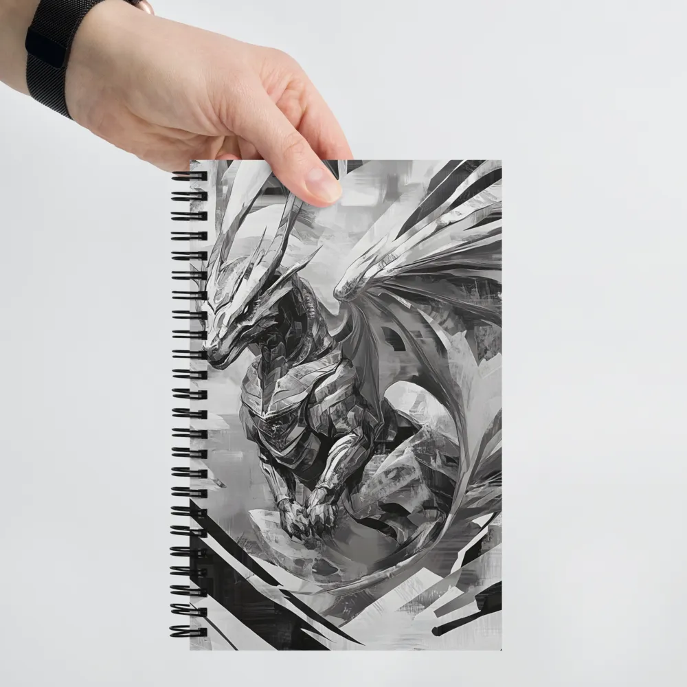 Ethereal Winged Guardian | Spiral Notebook