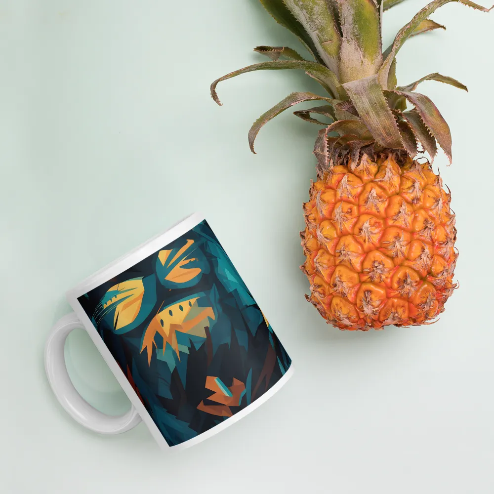 Wild Fusion: The Abstract Wolf | Mugs | Multiple Sizes & Colors