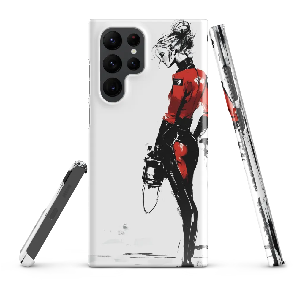 The Edgy Elegance | Phone Case |  S22 Ultra | Snap Case | Glossy