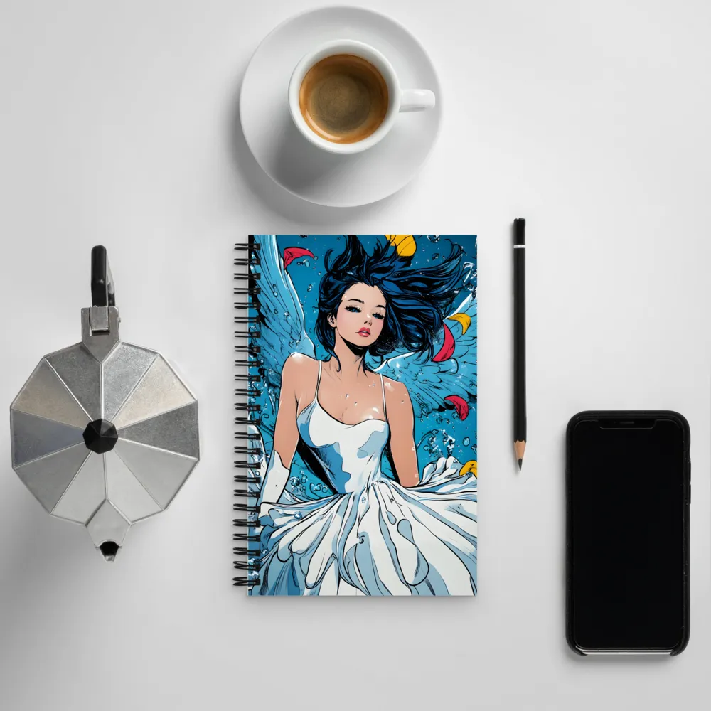 Ethereal Elegance Underwater | Spiral Notebook