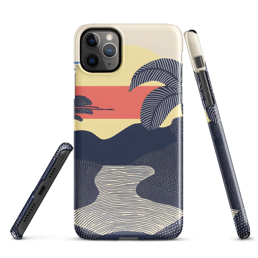 Tranquil Sunset in Modern Minimalism | Phone Case |  11 Pro Max | Snap Case | Glossy